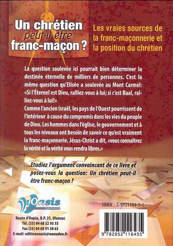 Un chrétien peut-il être franc-maçon?