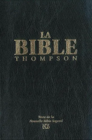 Bible d'étude Thompson NBS, noire, - couverture rigide, tranche or