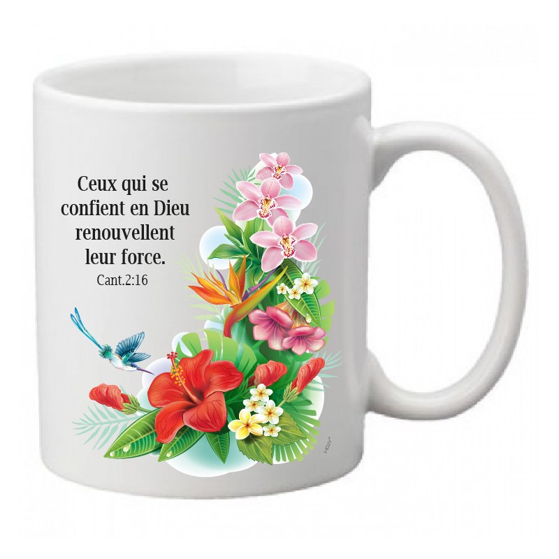 Mug "Ceux qui se confient […]" Ésaïe 40.31