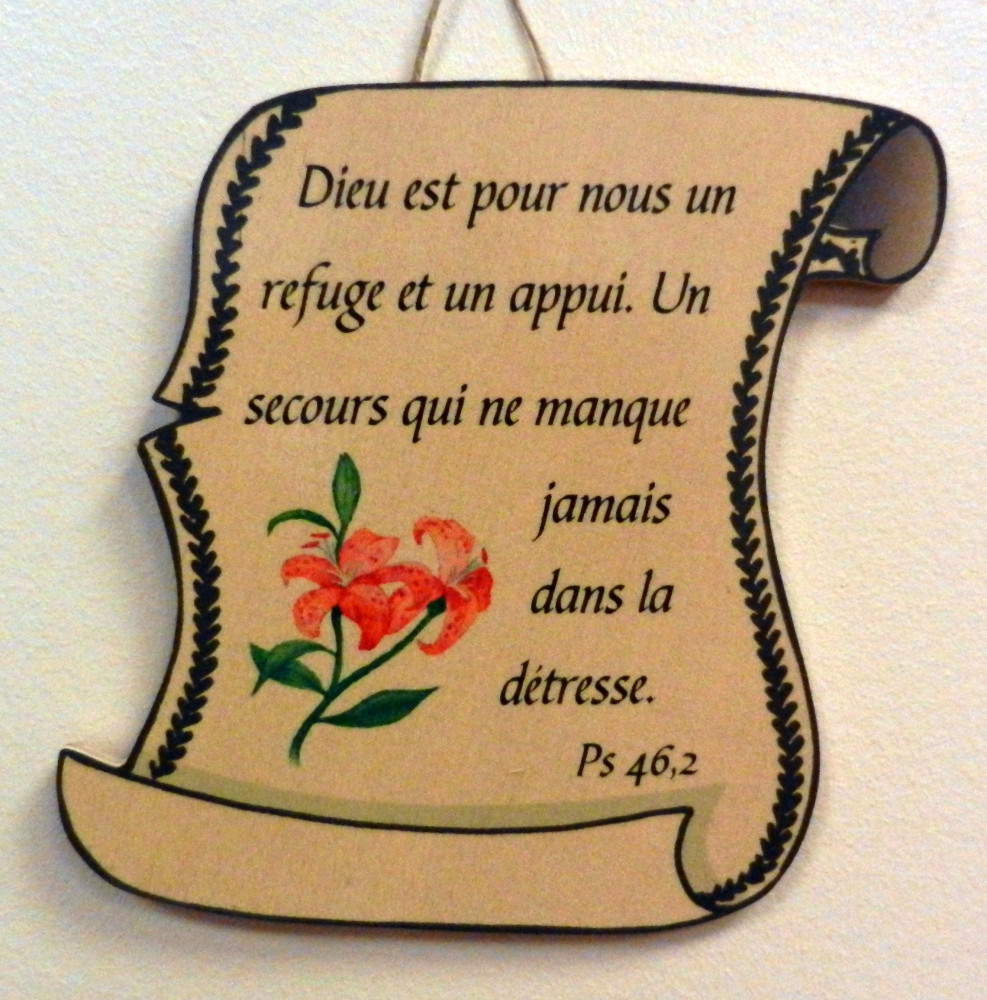 Bois parchemin petit, Psaume 46.2