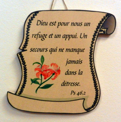 Bois parchemin petit, Psaume 46.2