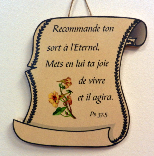 Bois parchemin petit, Psaume 37.5