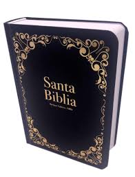 Espagnol, Bible Reina Valera 1960, rigide, noir avec dorures, poche - Format compact, caractères agrandis (8.5), concordance