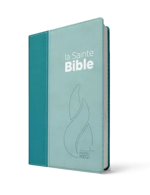 Bible Segond NEG compacte - couverture souple, Vivella duo bleu lagon et bleu ciel