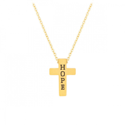 Collier avec pendentif croix "Hope"