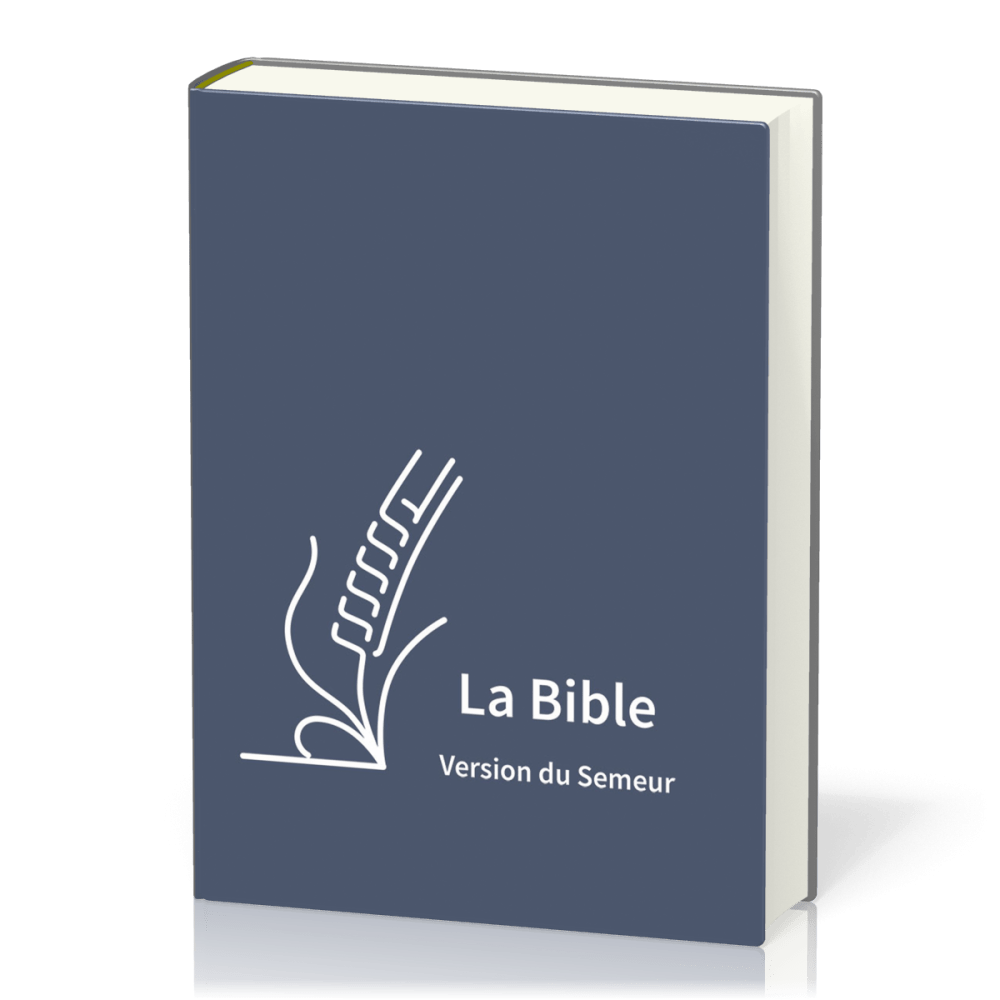 Bible Semeur 2015, gros caractères - couverture semi-souple, textile bleu