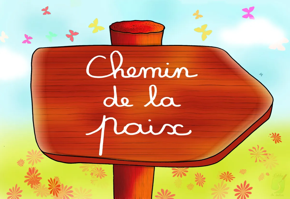 CARTE POSTALE CHEMIN DE LA PAIX