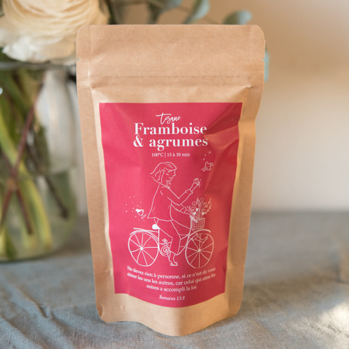 Tisane Framboise & agrumes - Sachet 50g