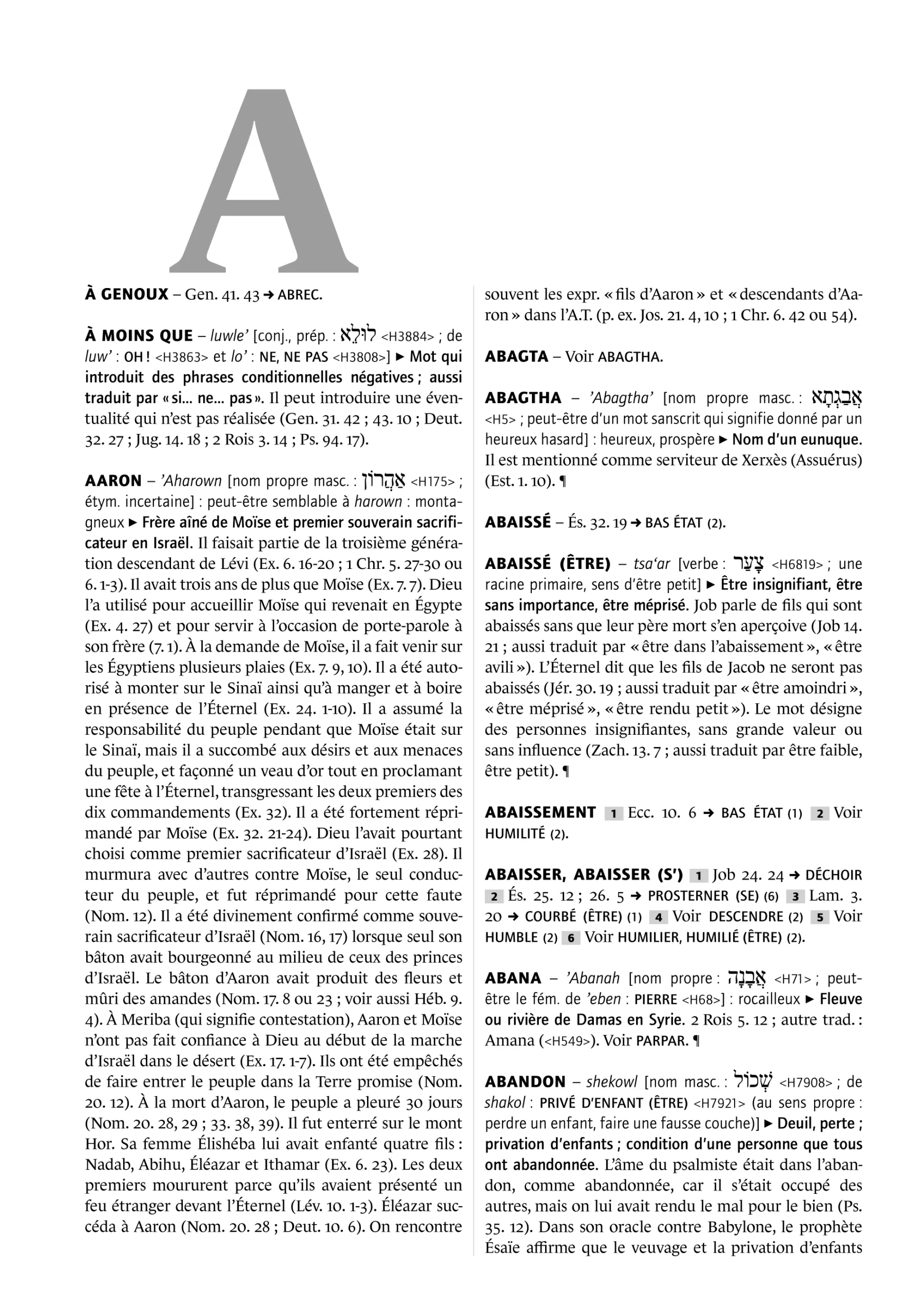 Dictionnaire de l'Ancien Testament