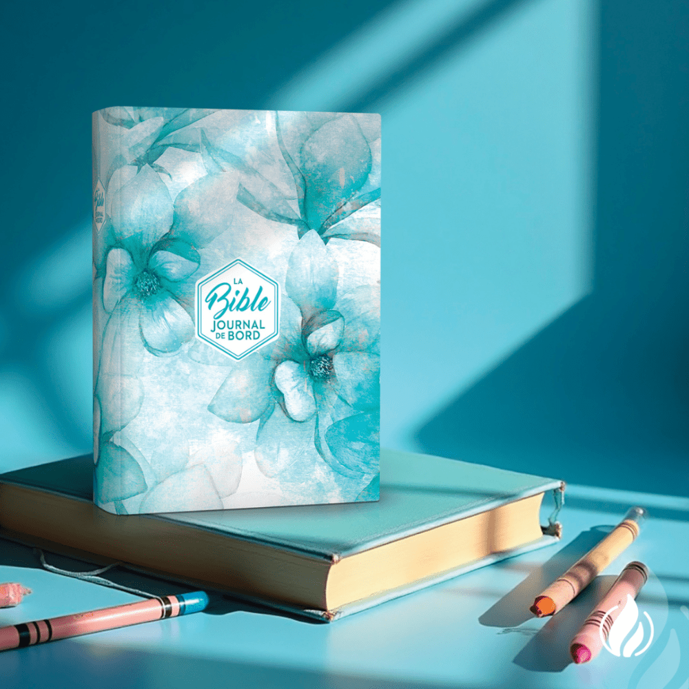   NOUVEAUTÉ  Foi &amp; créativité, avec la Bible  Journal de Bord - motifs fleuris     